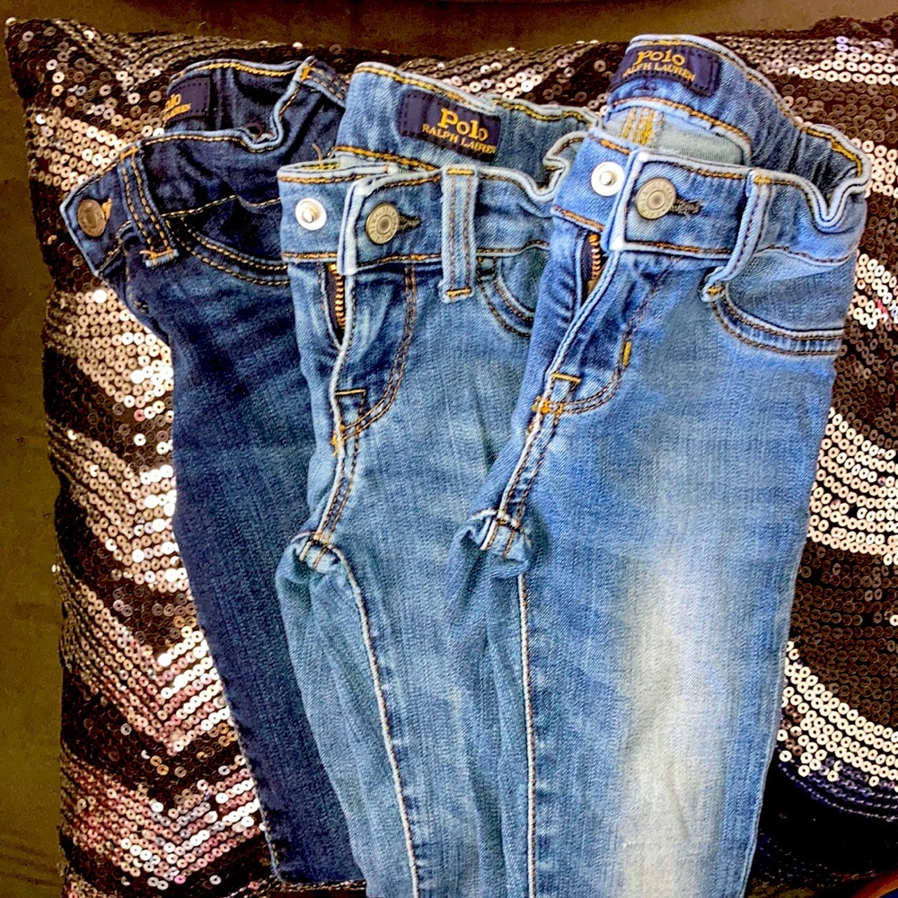 Ralph Lauren Girls Aubrey Denim Jeans Bundle